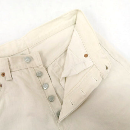 Levi's 80s 501-0640 Button Fly White Denim Pants Size W30