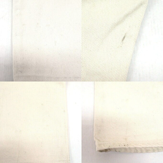 Levi's 80s 501-0640 Button Fly White Denim Pants Size W30