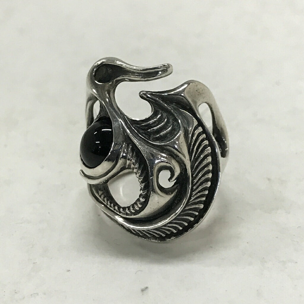 Ability Normal Onyx Silver Ring Size 16