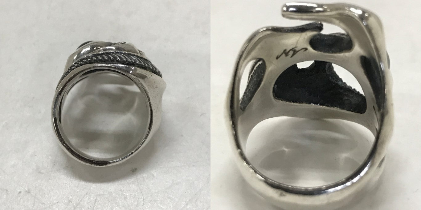 Ability Normal Onyx Silver Ring Size 16