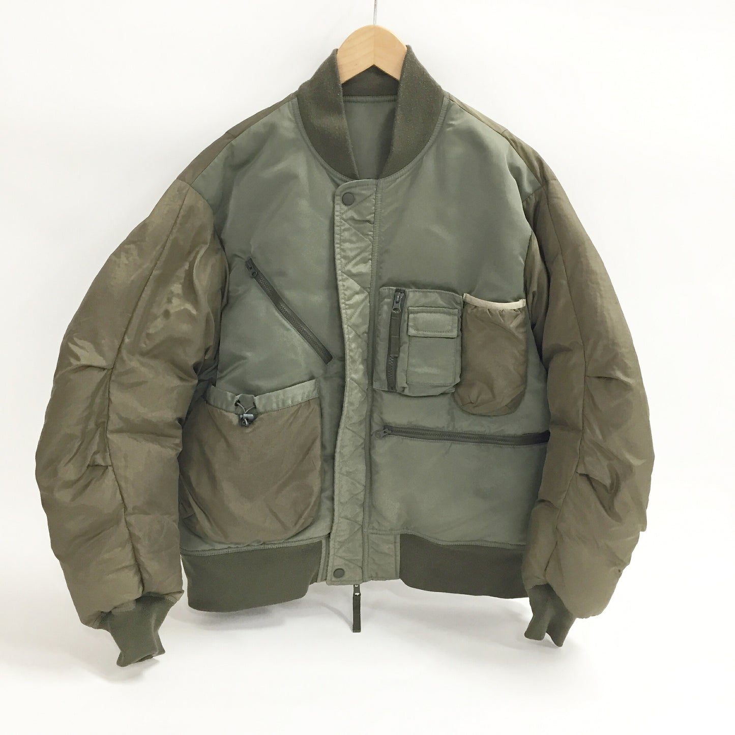 DAIWA PIER Tech Reversible MA-1 Bomber Jacket Khaki Size S