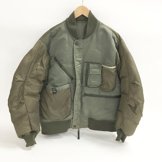 DAIWA PIER Tech Reversible MA-1 Bomber Jacket Khaki Size S