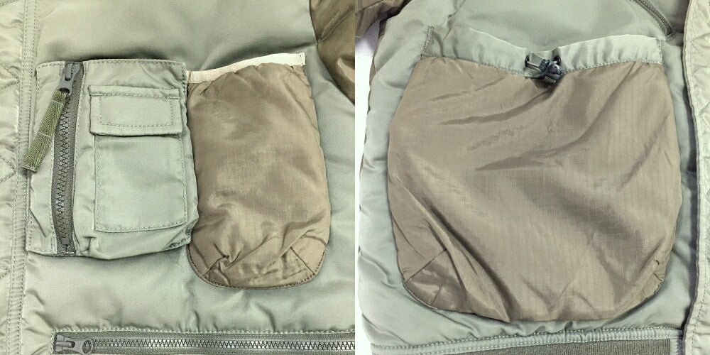 DAIWA PIER Tech Reversible MA-1 Bomber Jacket Khaki Size S