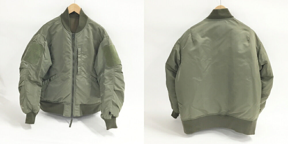 DAIWA PIER Tech Reversible MA-1 Bomber Jacket Khaki Size S
