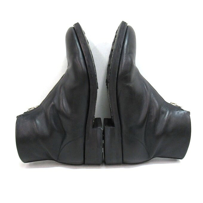 PHIGVEL AVIATOR ZIP BOOTS Center Zip Black Boots