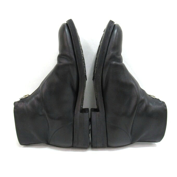 PHIGVEL AVIATOR ZIP BOOTS Center Zip Black Boots