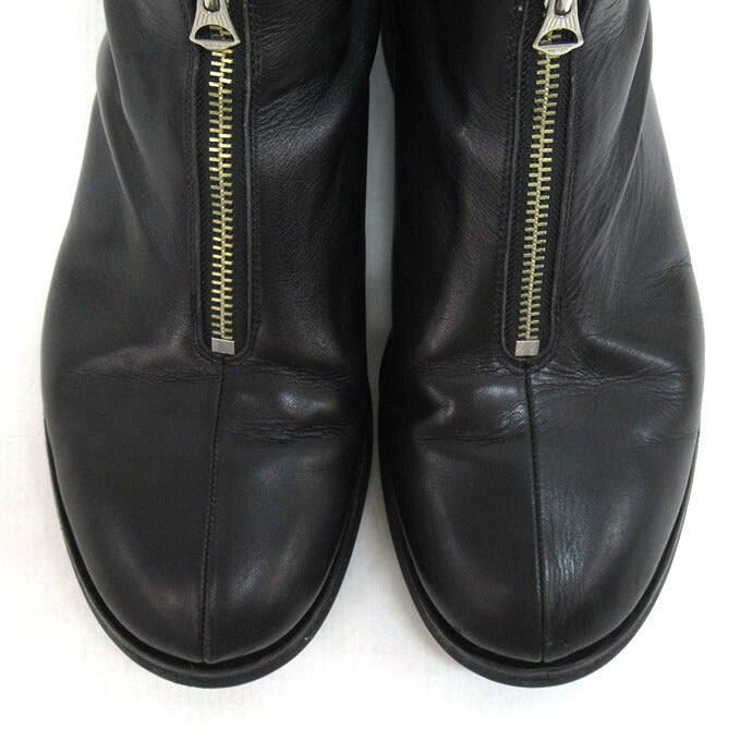 PHIGVEL AVIATOR ZIP BOOTS Center Zip Black Boots