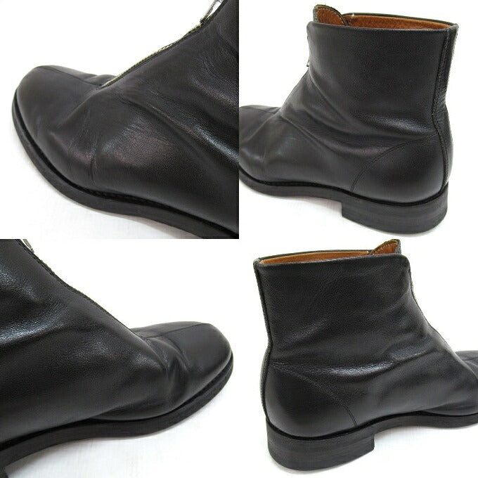 PHIGVEL AVIATOR ZIP BOOTS Center Zip Black Boots