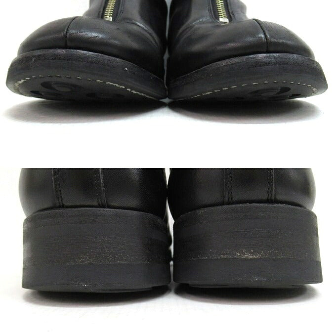 PHIGVEL AVIATOR ZIP BOOTS Center Zip Black Boots