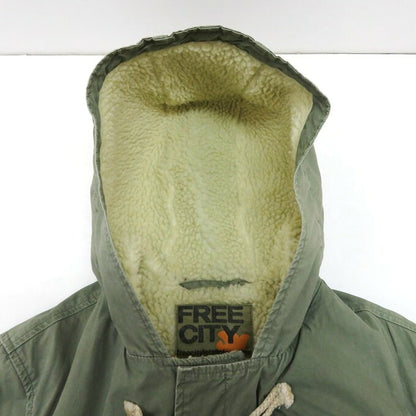 FREE CITY Military Duffle Jacket Green Size 3