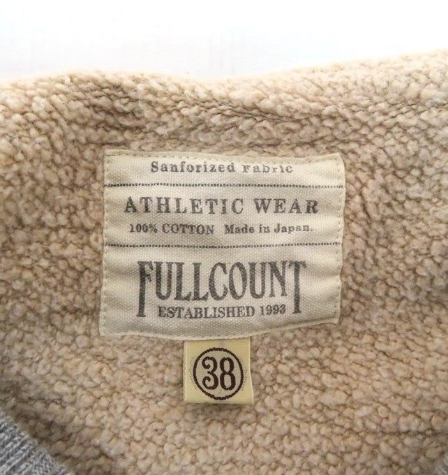 FULLCOUNT Mother Cotton Pullover Hoodie Gray Size L