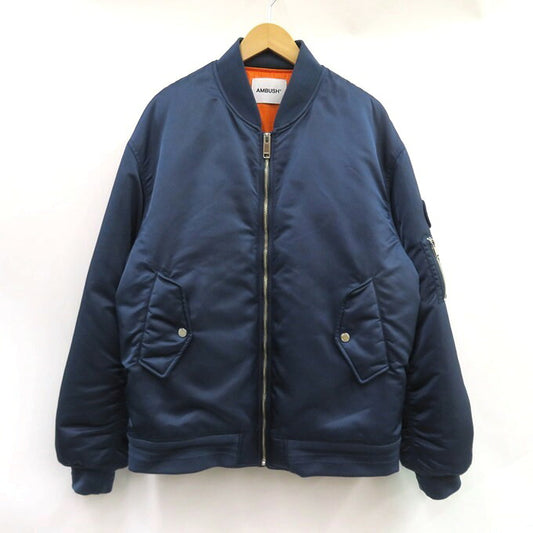 AMBUSH MA-1 Nylon Bomber Jacket Navy Size M