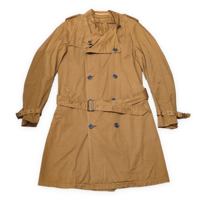 Scye Basics Cotton Brown Trench Coat Size M