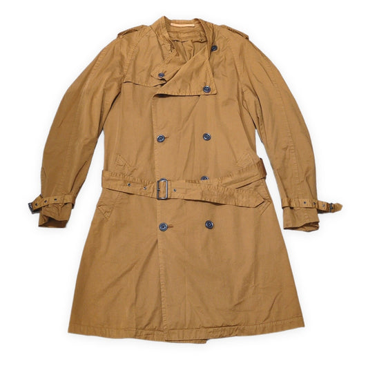 Scye Basics Cotton Brown Trench Coat Size M