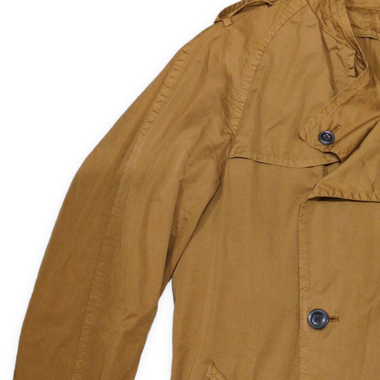 Scye Basics Cotton Brown Trench Coat Size M
