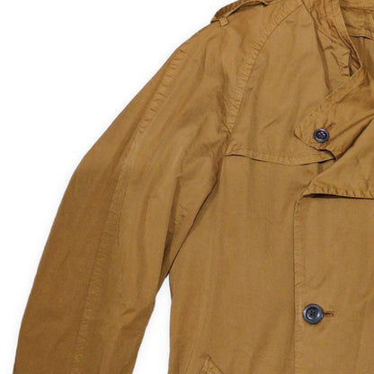 Scye Basics Cotton Brown Trench Coat Size M