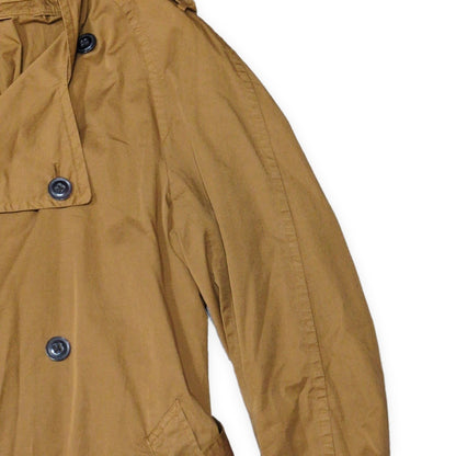 Scye Basics Cotton Brown Trench Coat Size M
