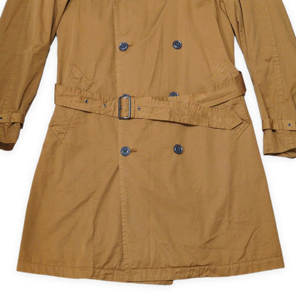 Scye Basics Cotton Brown Trench Coat Size M
