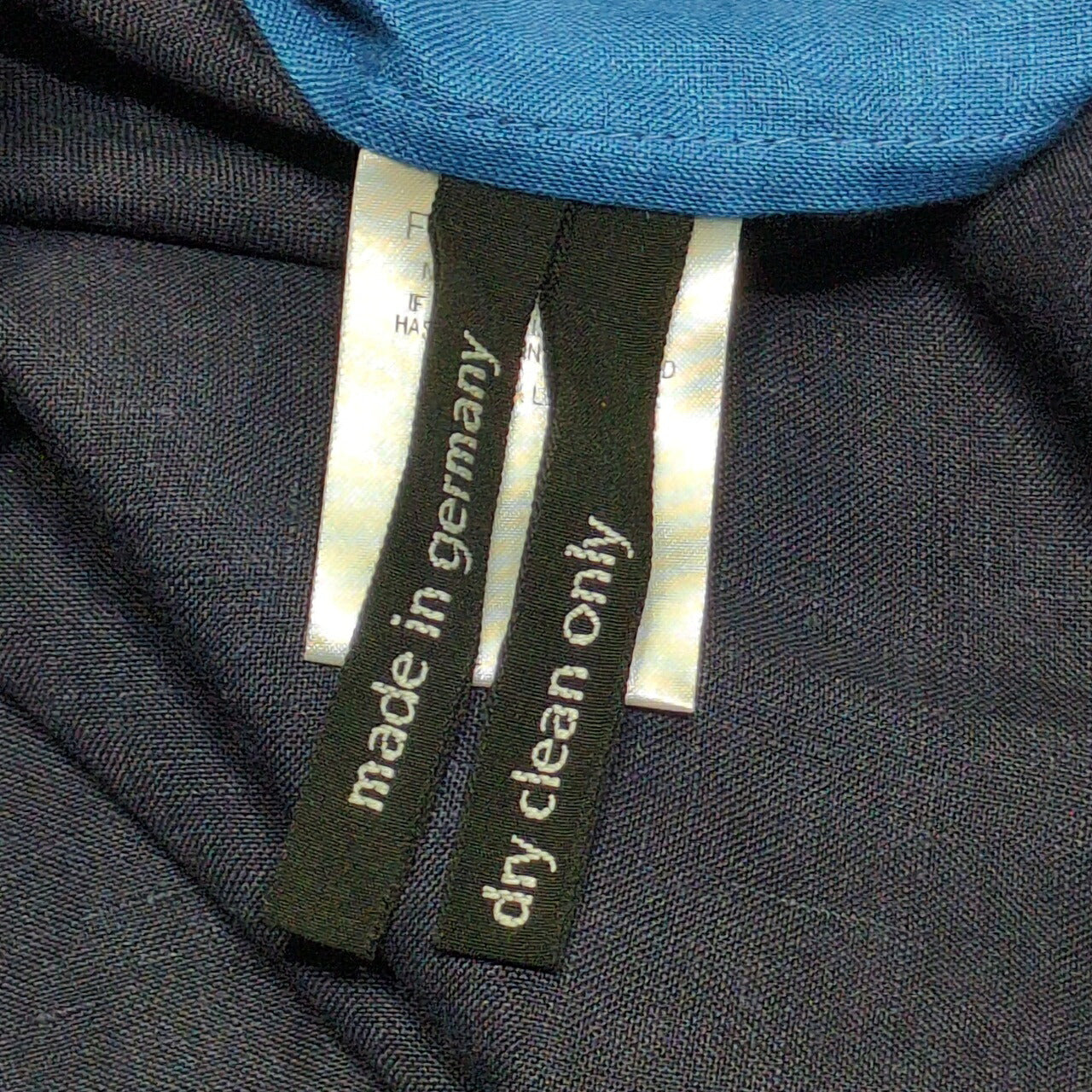 FRANK LEDER Blue Linen German-Made Cardigan Size M