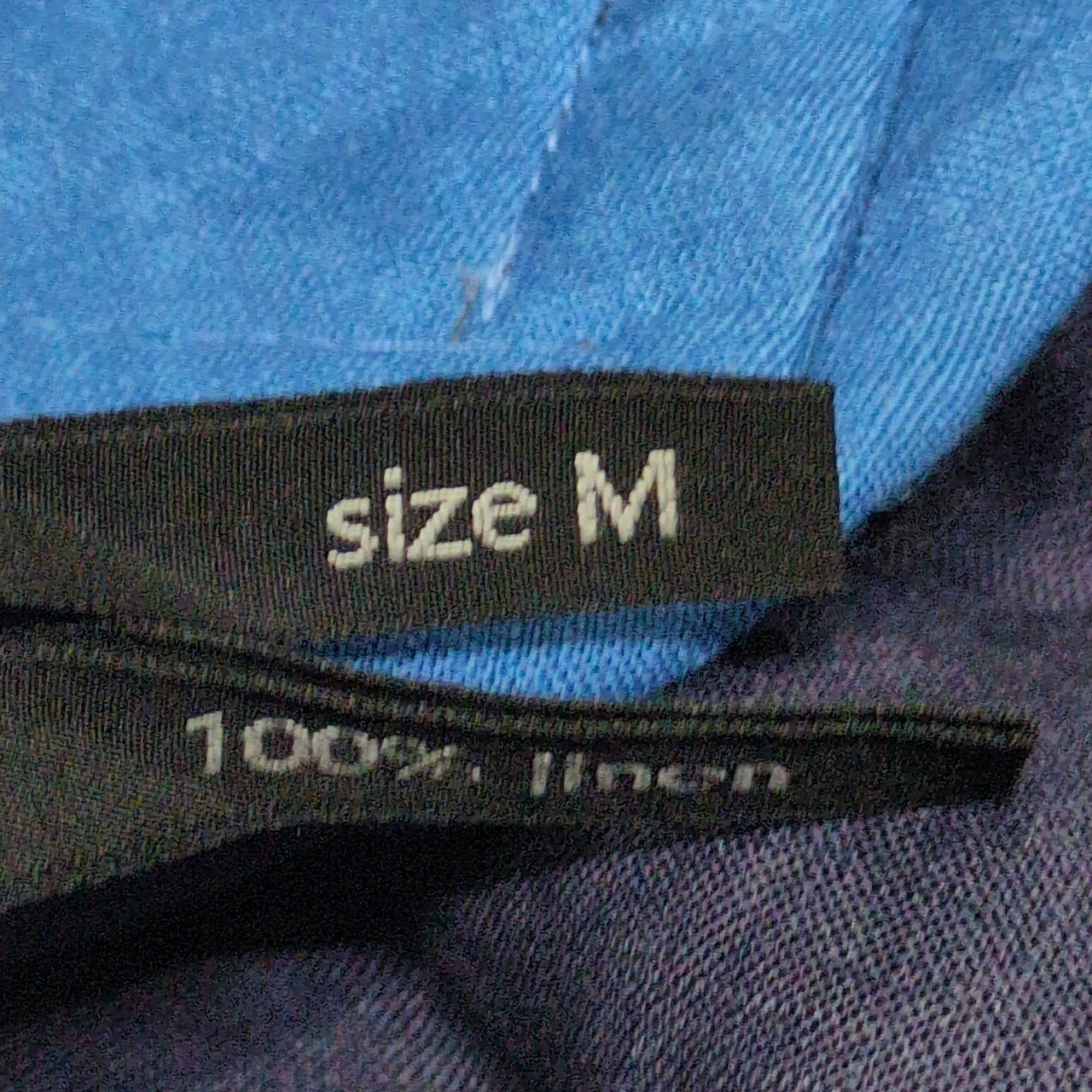 FRANK LEDER Blue Linen German-Made Cardigan Size M