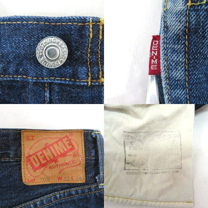 DENIME 765 Button Fly Indigo Denim Pants Size 32