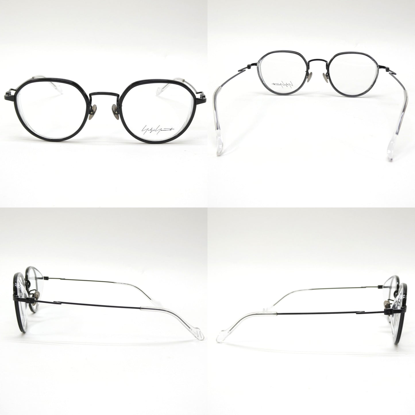 YOHJI YAMAMOTO 19-0055 Titanium Glasses Frame Size ONE SIZE