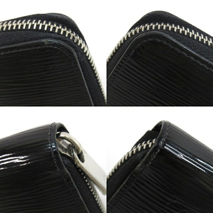 LOUIS VUITTON Epi Zippy Wallet Noir Electric Size ONE SIZE