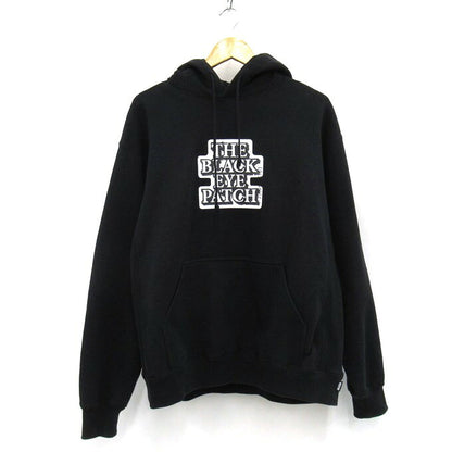 THE BLACK EYE PATCH Logo Pullover Hoodie Black Size L