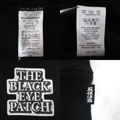 THE BLACK EYE PATCH Logo Pullover Hoodie Black Size L