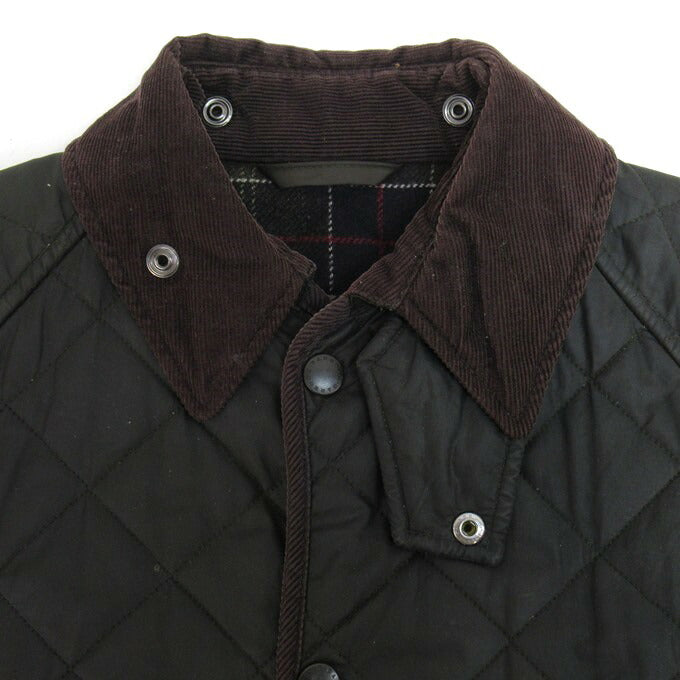 Barbour Bedale Quilted Waxed Oiled Jacket Khaki Size L