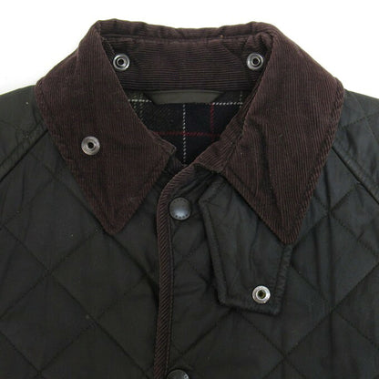 Barbour Bedale Quilted Waxed Oiled Jacket Khaki Size L