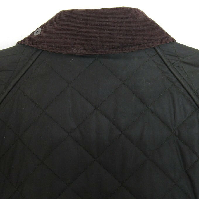 Barbour Bedale Quilted Waxed Oiled Jacket Khaki Size L