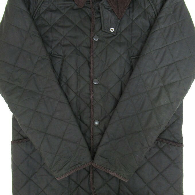 Barbour Bedale Quilted Waxed Oiled Jacket Khaki Size L