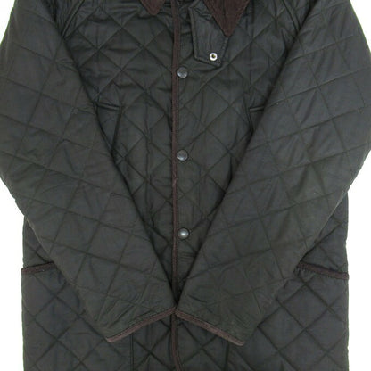 Barbour Bedale Quilted Waxed Oiled Jacket Khaki Size L