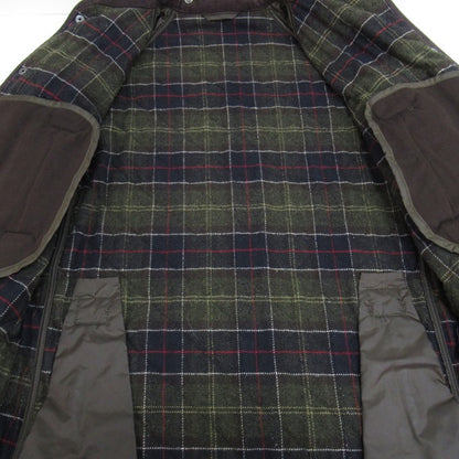 Barbour Bedale Quilted Waxed Oiled Jacket Khaki Size L