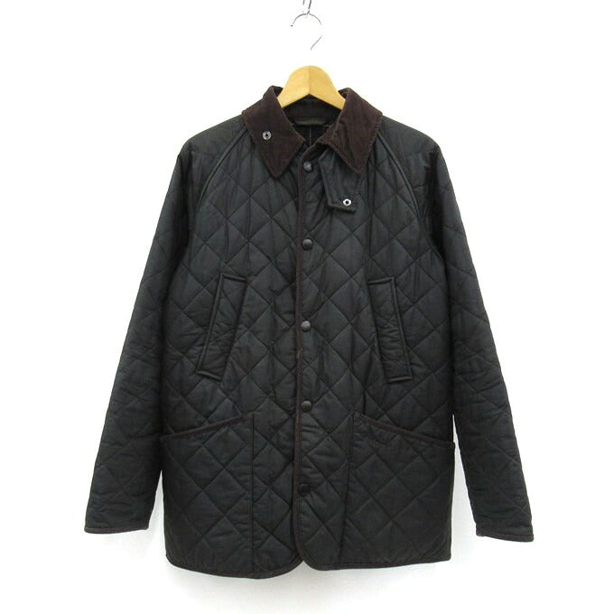 Barbour Bedale Quilted Waxed Oiled Jacket Khaki Size L
