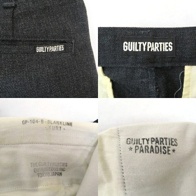 WACKO MARIA Wool Pants Gray Size S
