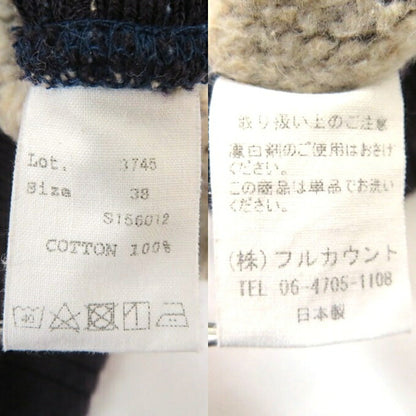 FULLCOUNT Mother Cotton Pullover Hoodie Navy Size L