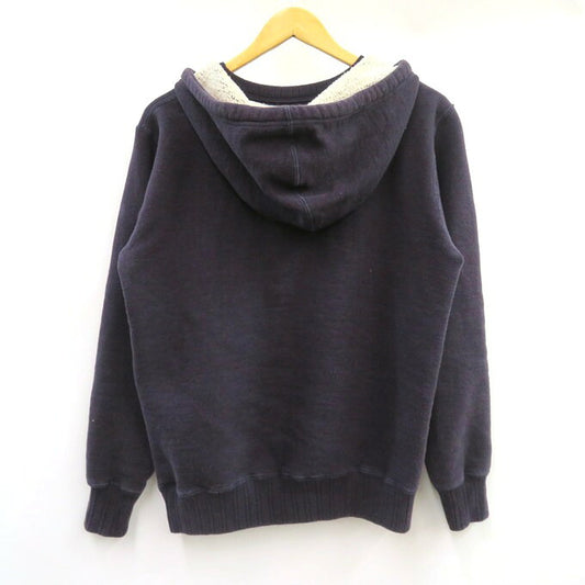 FULLCOUNT Mother Cotton Pullover Hoodie Navy Size L