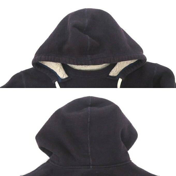 FULLCOUNT Mother Cotton Pullover Hoodie Navy Size L