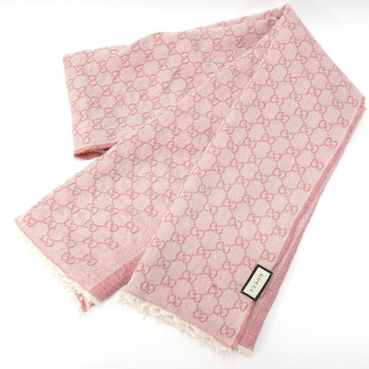 GUCCI GG Pattern Scarf Pink