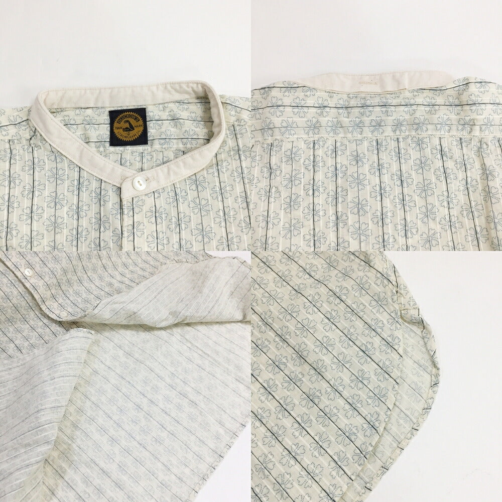 John Gluckow Hudson Dot Floral Print Shirt Multi Size 40