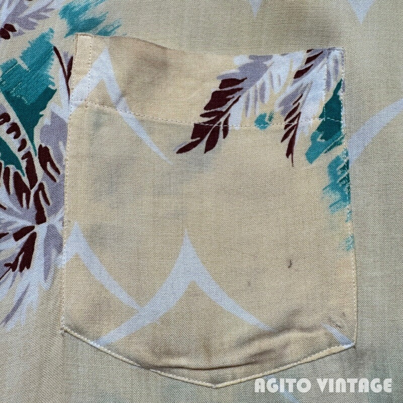 Seven Seas 40s Vintage Rayon Hawaiian Shirt Size M