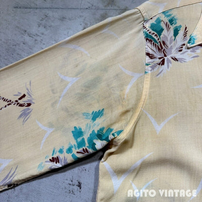 Seven Seas 40s Vintage Rayon Hawaiian Shirt Size M