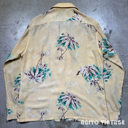 Seven Seas 40s Vintage Rayon Hawaiian Shirt Size M