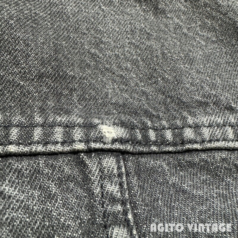 Levi's 80s Flannel Lined Black Denim Size L