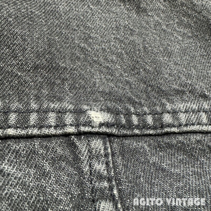 Levi's 80s Flannel Lined Black Denim Size L