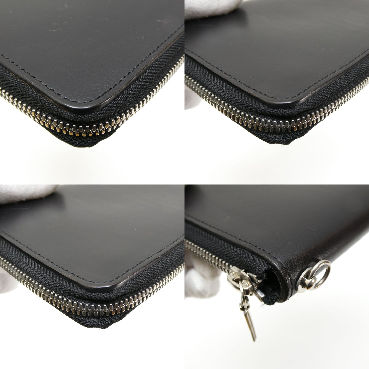 YOHJI YAMAMOTO Pour Homme Cow Wallet Black Size ONE SIZE