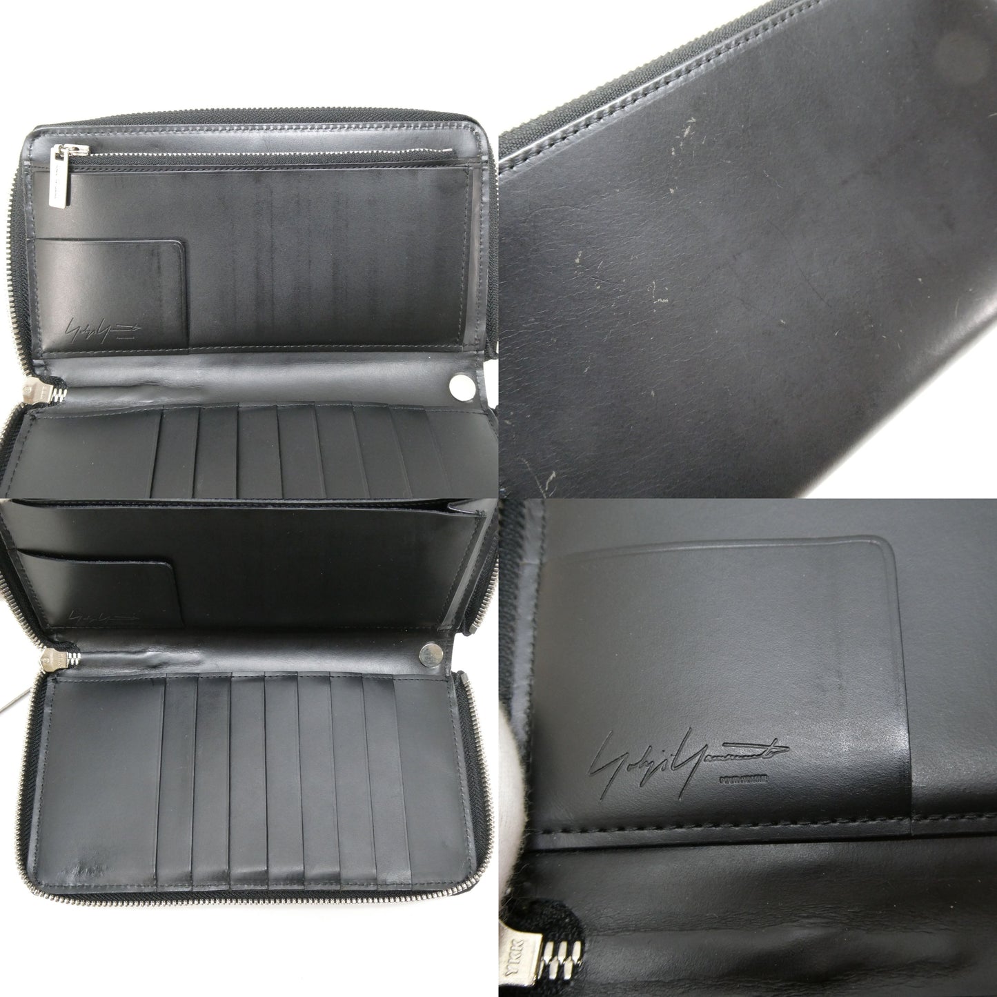 YOHJI YAMAMOTO Pour Homme Cow Wallet Black Size ONE SIZE