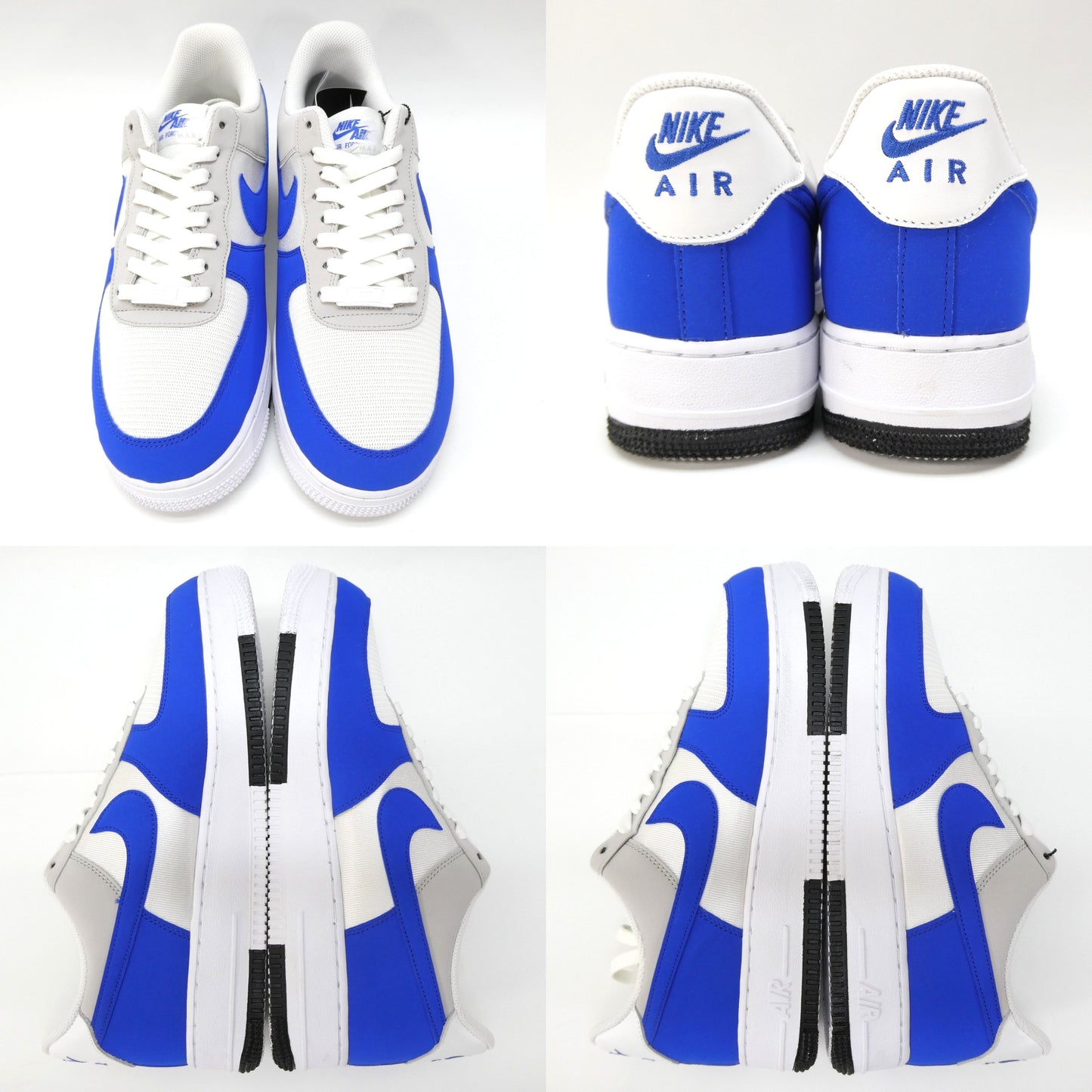 NIKE Air Force 1 07 LV8 Timeless White Blue Gray Sneakers